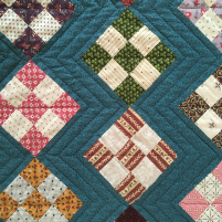 Nine Patch quilt - detail