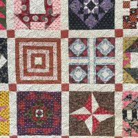 Sampler quilt - detail