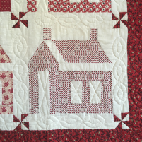 Schoolhouse quilt - detail